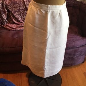 Vintage white linen skirt